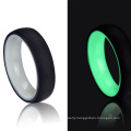 2020 New Products Matte Finish Luminous Glowing Ring Black Carbon Fiber Glow Ring in The Dark Fashion Jewelry